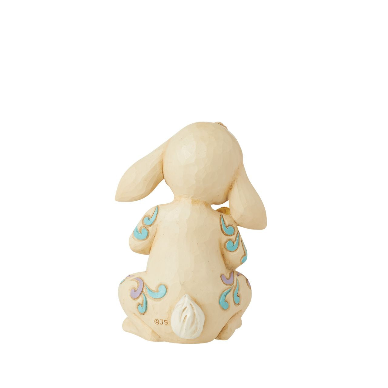 This mini Bunny figurine from the Heartwood Creek collection by Jim Shore is the perfect little addition to any Easter display. Hand carved and painted, this piece comes in fully branded packaging.