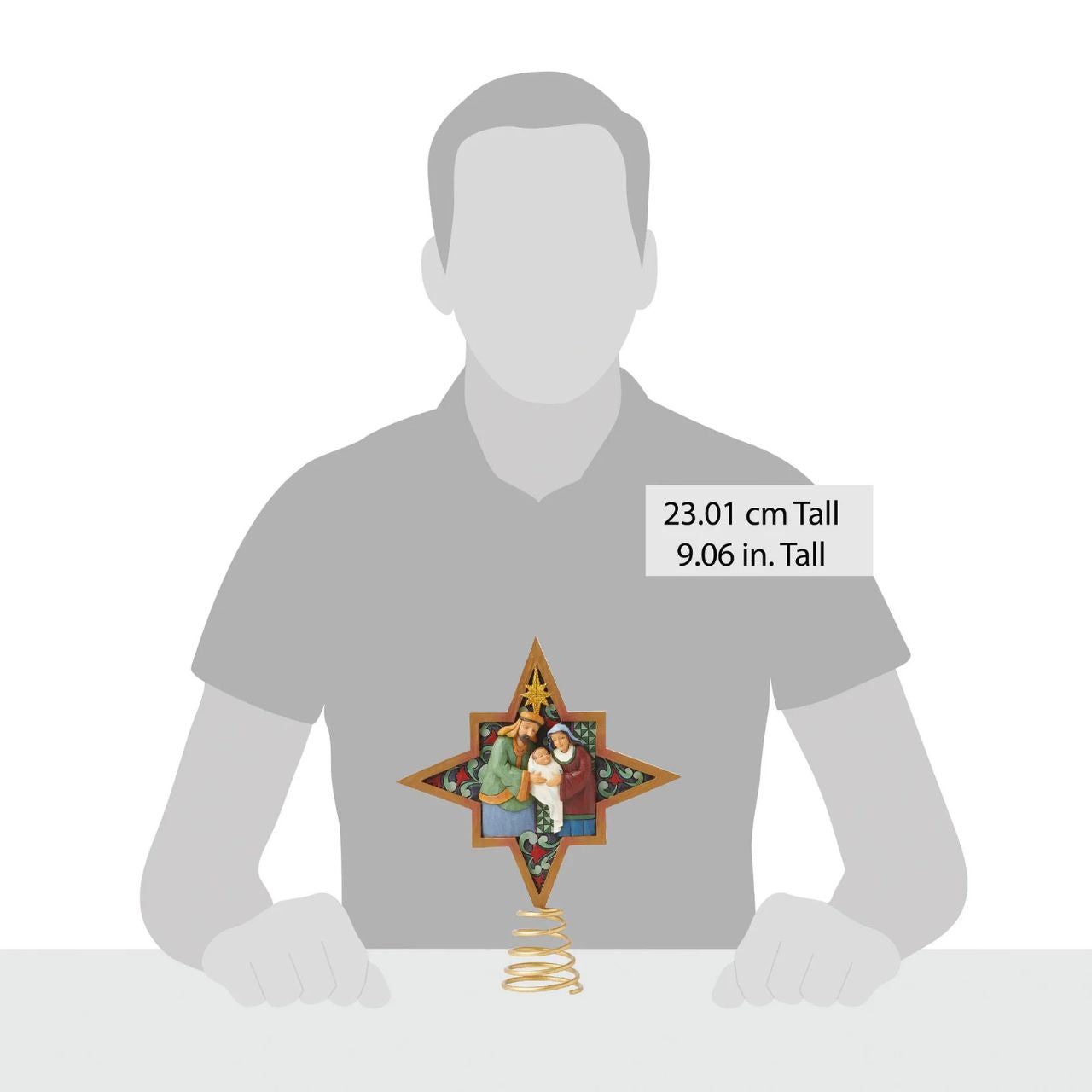 Hand crafted and hand painted, straight from the imagination of award-winning artist Jim Shore. Taking inspiration from traditional folk art, quilting designs, and iconic features like rosemaling, the mixture of colour, tones and glitter make each piece the perfect accessory for the best time of year - Christmas.