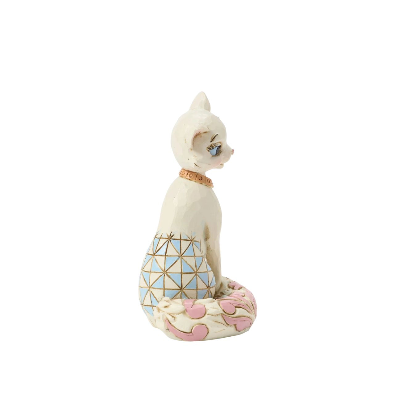 Celebrate the 55th anniversary of The Aristocats in 2025, with this stunning Jim Shore rendition of Duchess, who wears a loving smile and her elegant gold collar. Adorned with intricate rosemaling and patchwork details, she embodies sweet grace and style.
