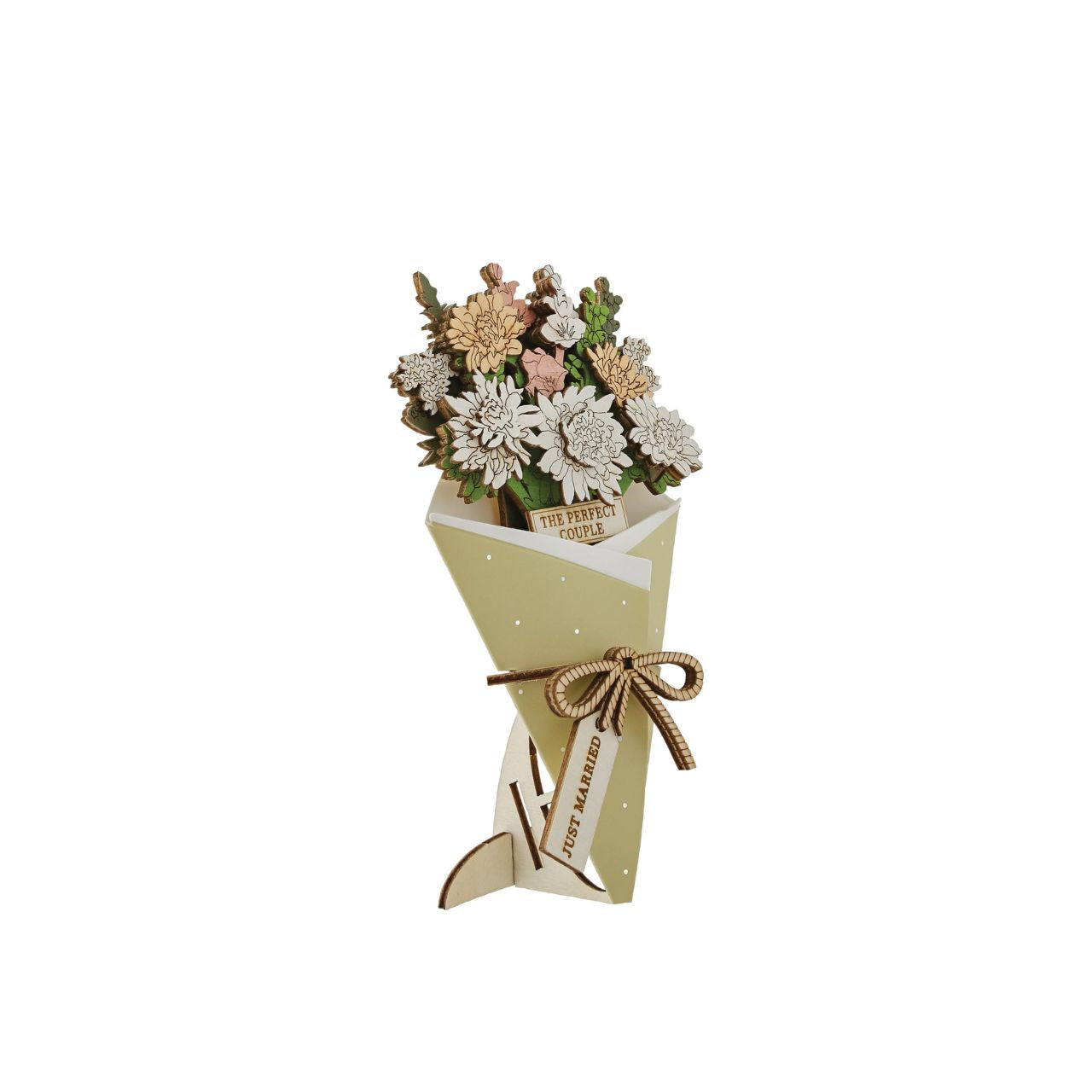 Surprise and delight someone with a beautiful bouquet figural card - Send them loads of love through the post with our letterbox inspired 3D figurine card..