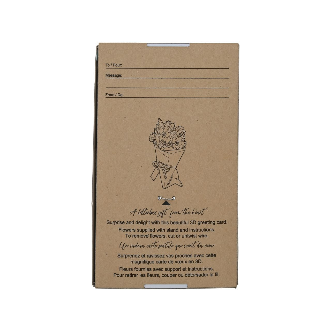 Surprise and delight someone with a beautiful bouquet figural card - Send them loads of love through the post with our letterbox inspired 3D figurine card..