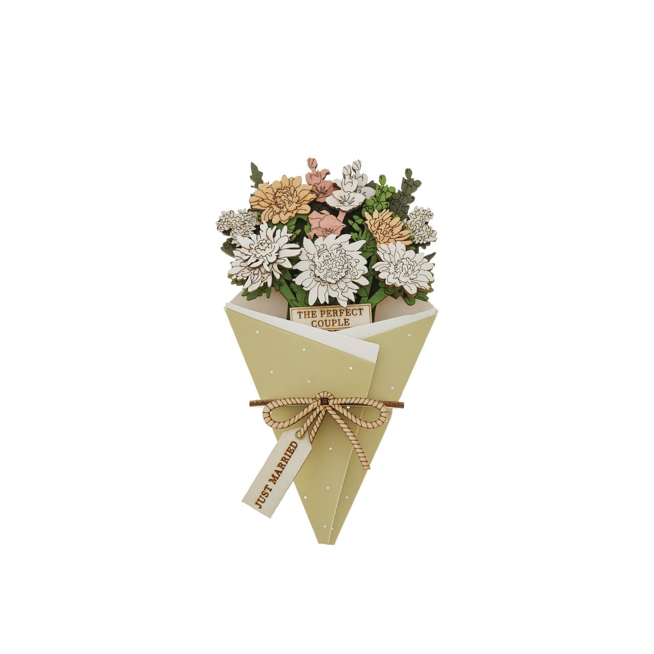 Surprise and delight someone with a beautiful bouquet figural card - Send them loads of love through the post with our letterbox inspired 3D figurine card..