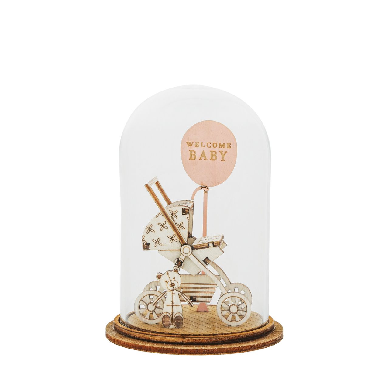 'Welcome Baby' is the perfect gift representing the new bundle of joy in your life. A gift for the baby to put in the nursery or a for the new parents.