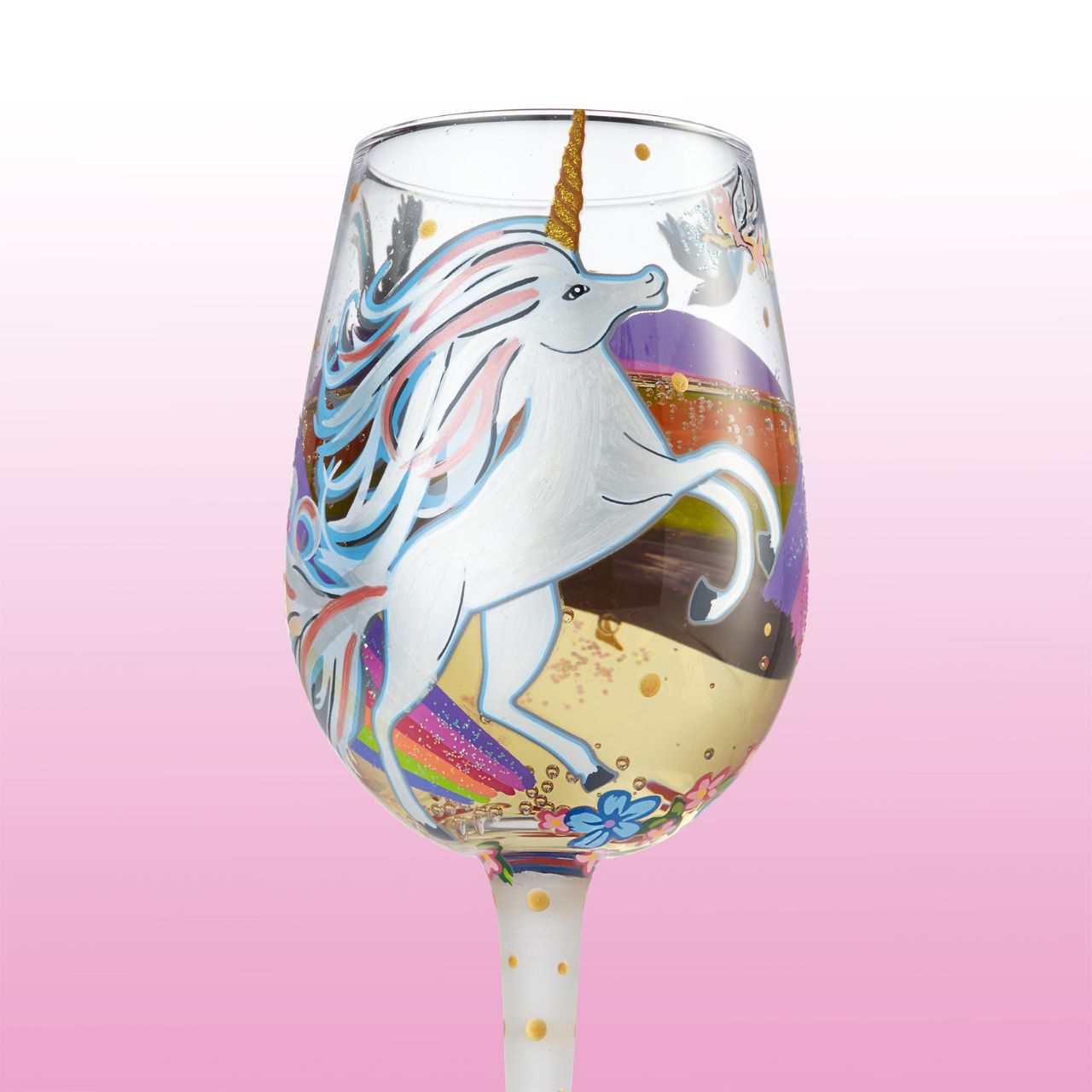 For the girl who is out of this world, Sassy and confident, she loves to stand out from the crowd, and she certainly will with this gorgeous glass. Designed by the US artist Lolita, each glass is mouth-blown and hand-painted using food grade non-toxic paint to create their stunning designs.
