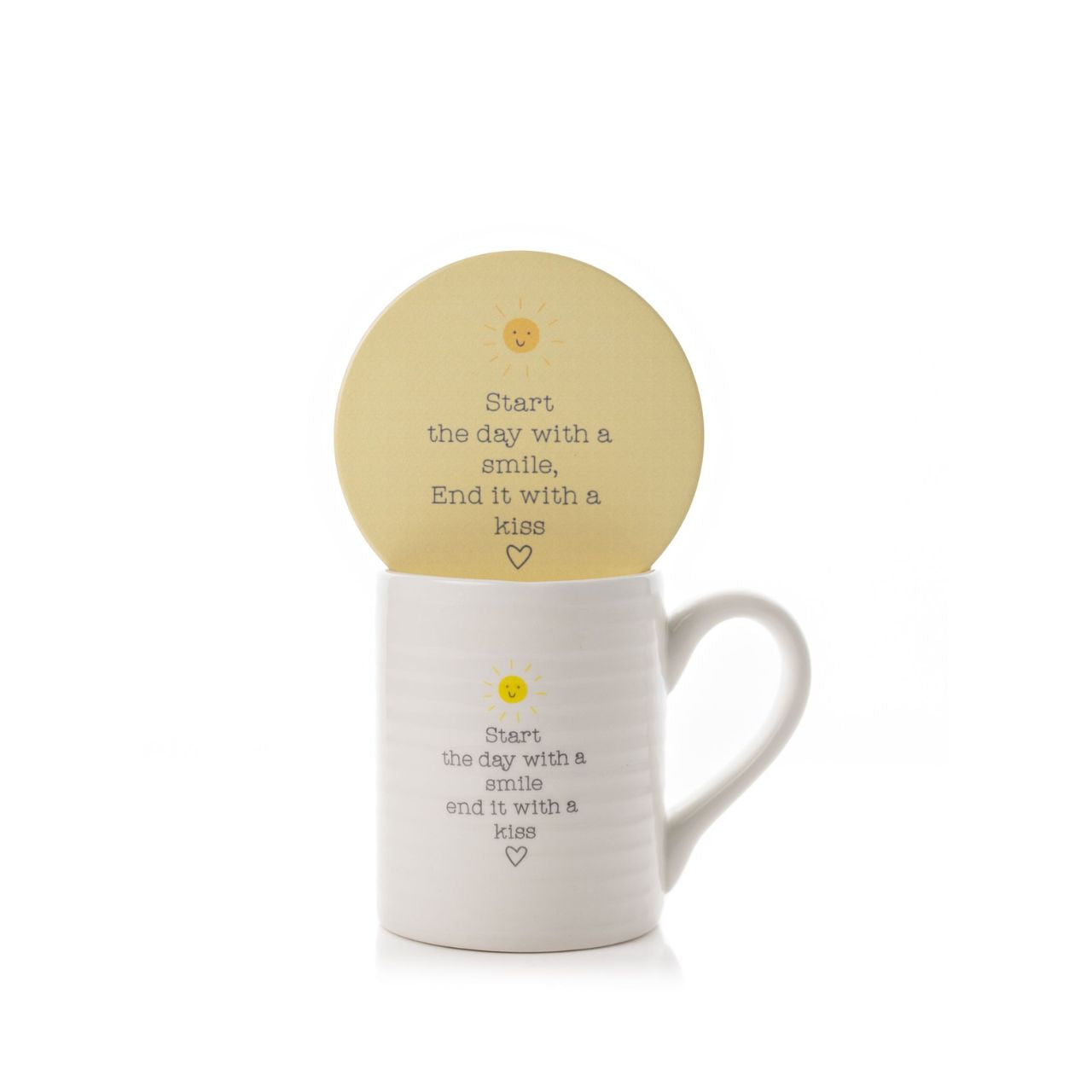 This Mug & Coaster set would make a sunny and cheerful beginning and end to everyday. The pastel yellow colour alongside the adorable sun illustration is sure to brighten up you or your loved ones day.