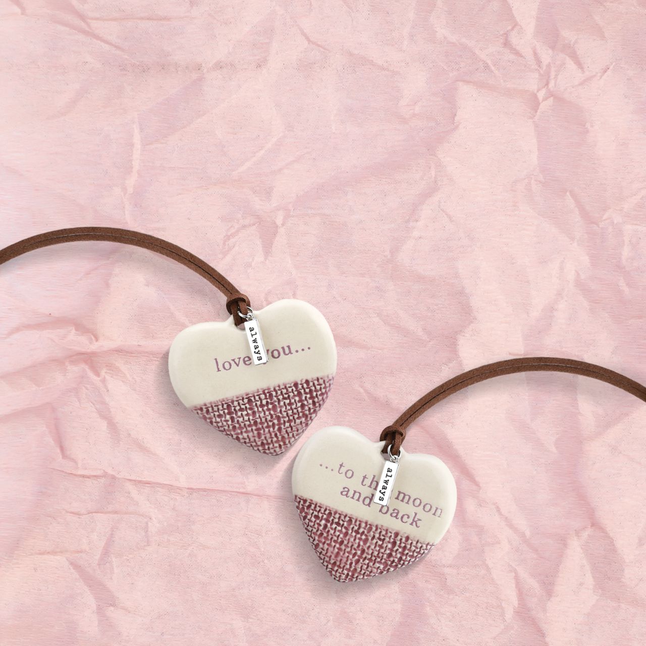 Love One to Keep One to Share Hanging Ornament  Mark and celebrate the special moments in your life with our Love One to Keep, One to Share Ornaments set. These sets remind us of the love between the giver and receiver no matter where they go. Buy one for someone special and pop it in the gift bag and keep one for yourself.