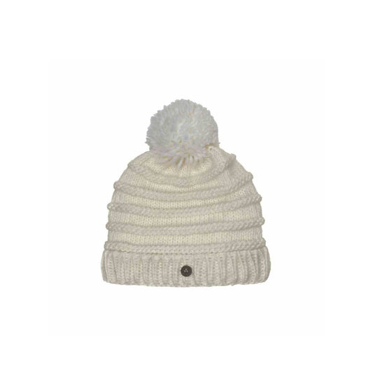 Introducing the White Bobbin Fleece Lined Beanie by Man of Aran. Keep your head warm and stylish with this high-quality beanie made with a soft fleece lining and a unique bobbin design. Perfect for any outdoor activity or simply keeping cozy this winter.