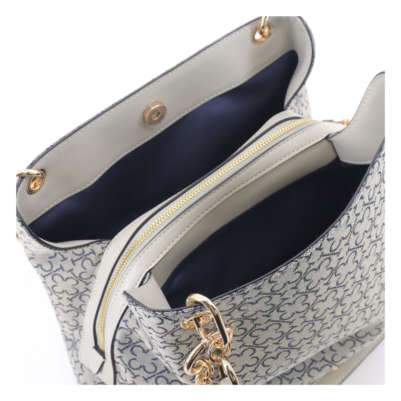 Monogram Tote Material - Indigo by Tipperary - NEW