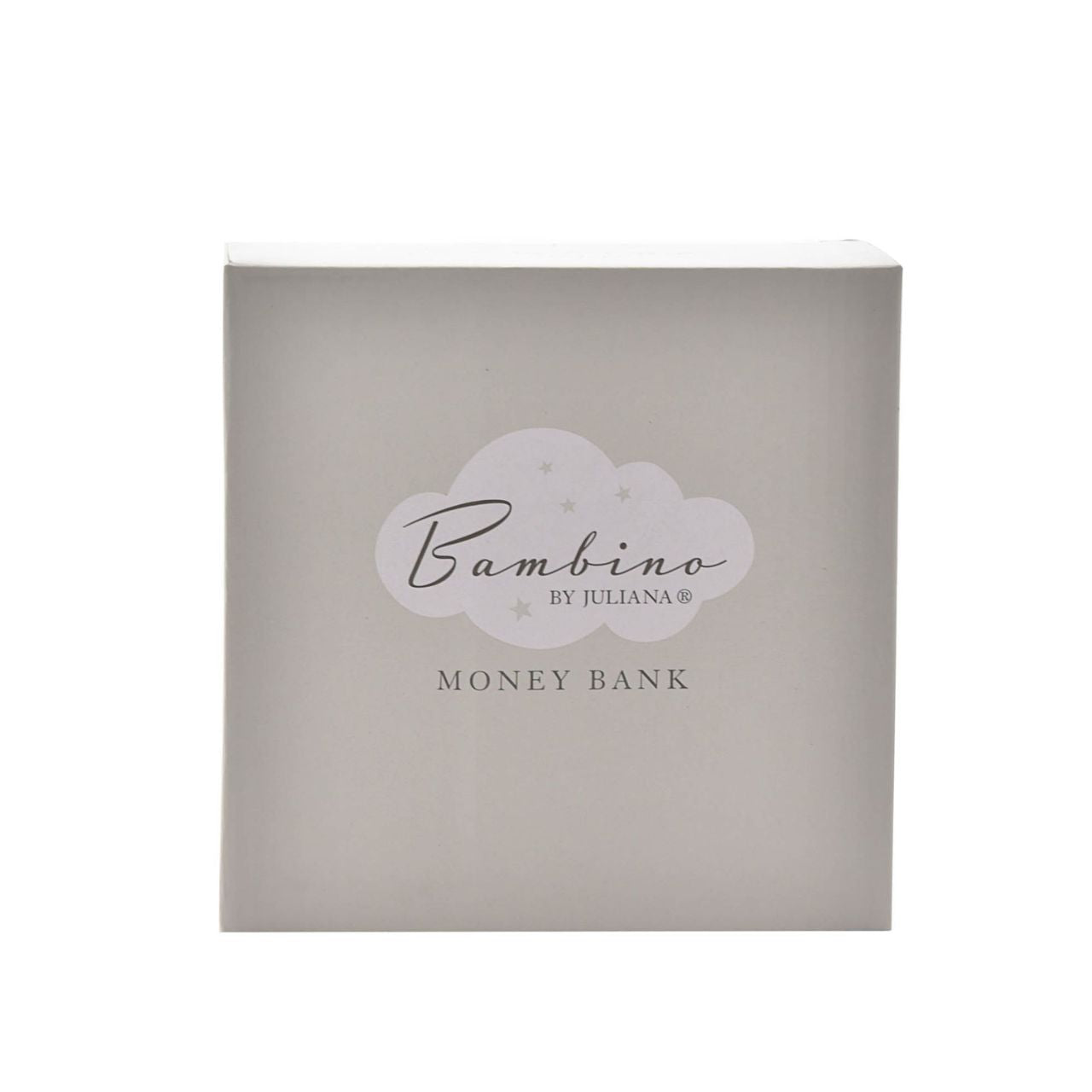 Moon Shaped Resin Money Box "Dream Big" 15 cm A moon shaped resin money box from BAMBINO BY JULIANA. This wonderful keepsake provides glistening decoration for the nursery of new family arrivals which will be cherished eternally.