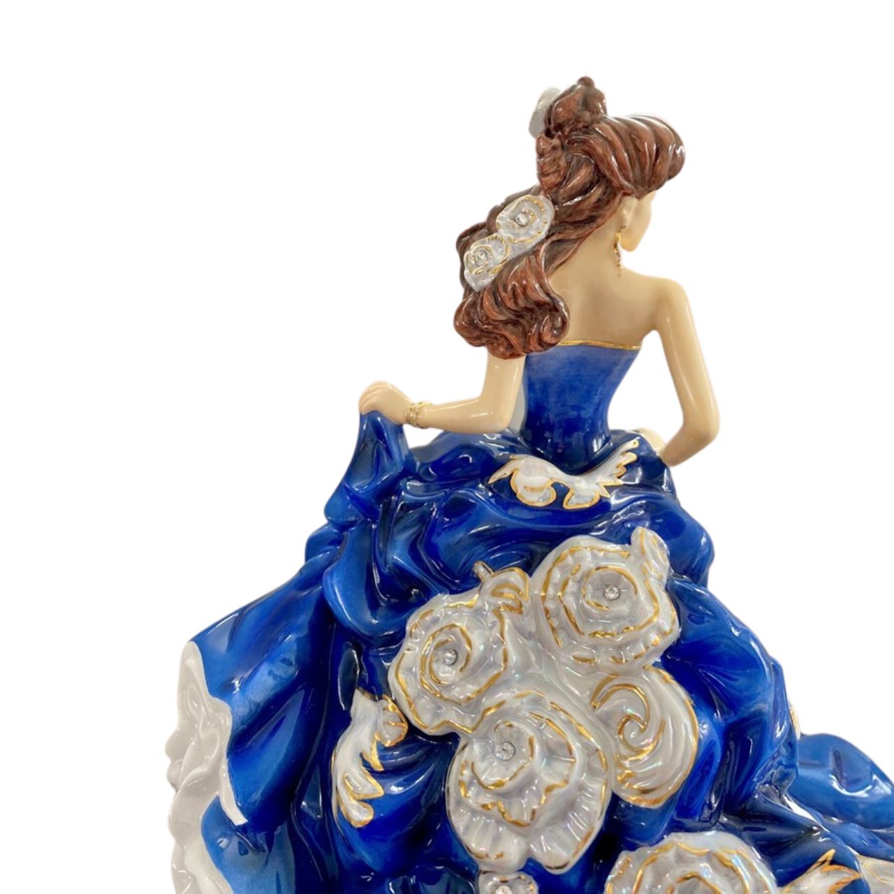 English Ladies Moonlight Enchantment  Our fabulous Moonlight Enchantment figurine is the latest figure in the English Ladies Co range.  Designed and modelled by Valerie Annand, our master painter Dan Smith has created this wonderful colourway.