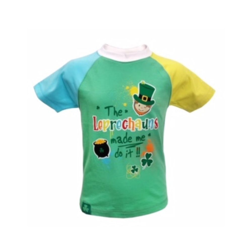 Multi Leprechauns Made Me Do It Kids T-Shirt