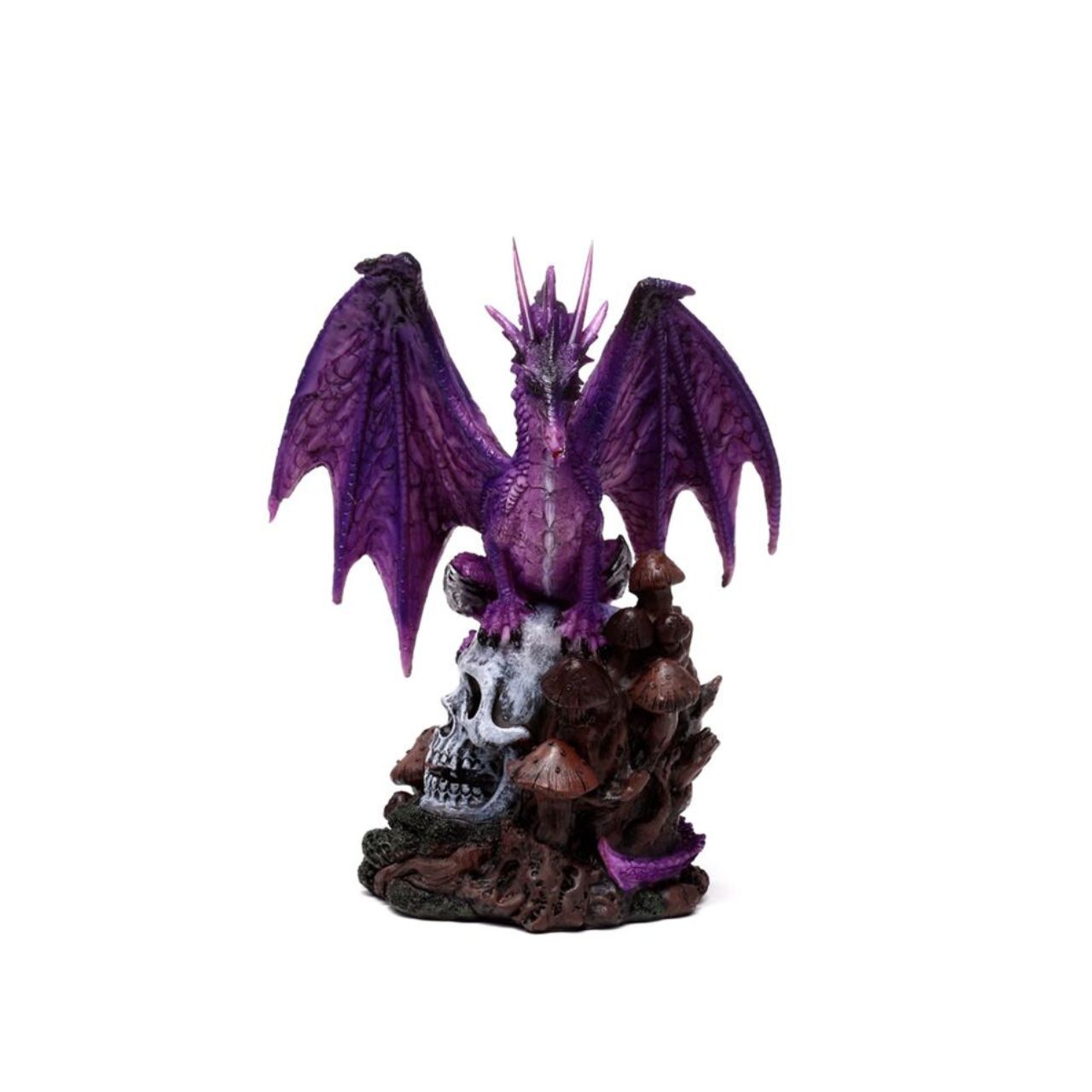 Discover the Enchanted Nightmare Amethyst Spirit of the Forest Skull Dragon, a captivating blend of mystique and elegance. Crafted with rich amethyst hues, this intricate piece embodies the enigmatic spirit of the forest entwined with dragon lore.