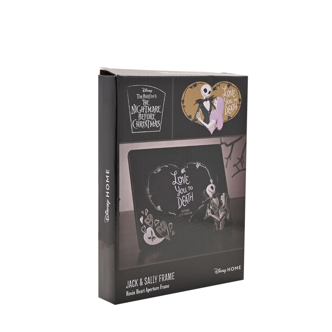 Declare your love with a spooky twist using this Disney The Nightmare Before Christmas picture frame. Featuring Jack Skellington, bats, and a large heart-shaped centerpiece, it's the perfect gift for fans of the classic film.