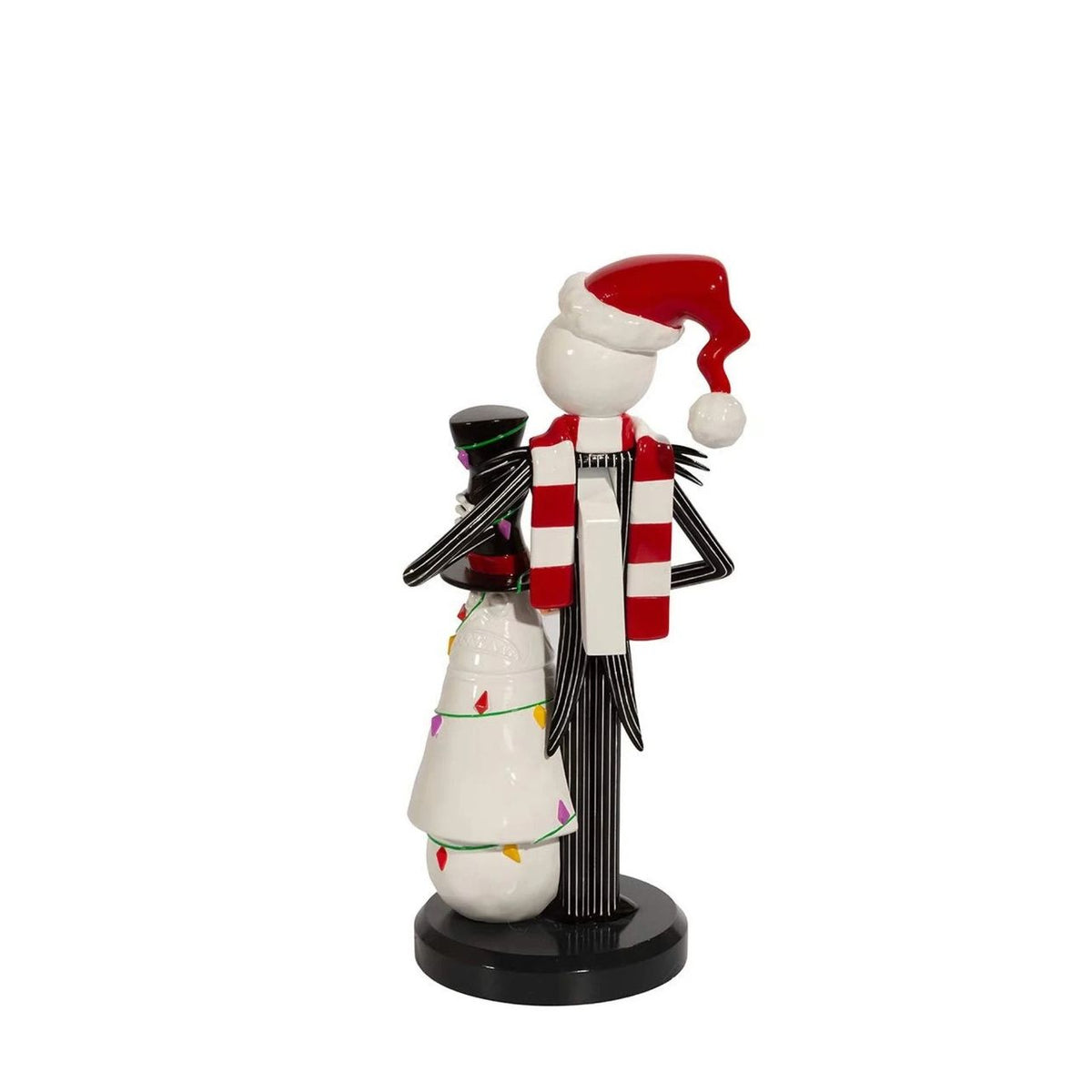 Bring the magic of Halloween Town to your holiday season with this enchanting Jack Skellington and Snowman nutcracker.