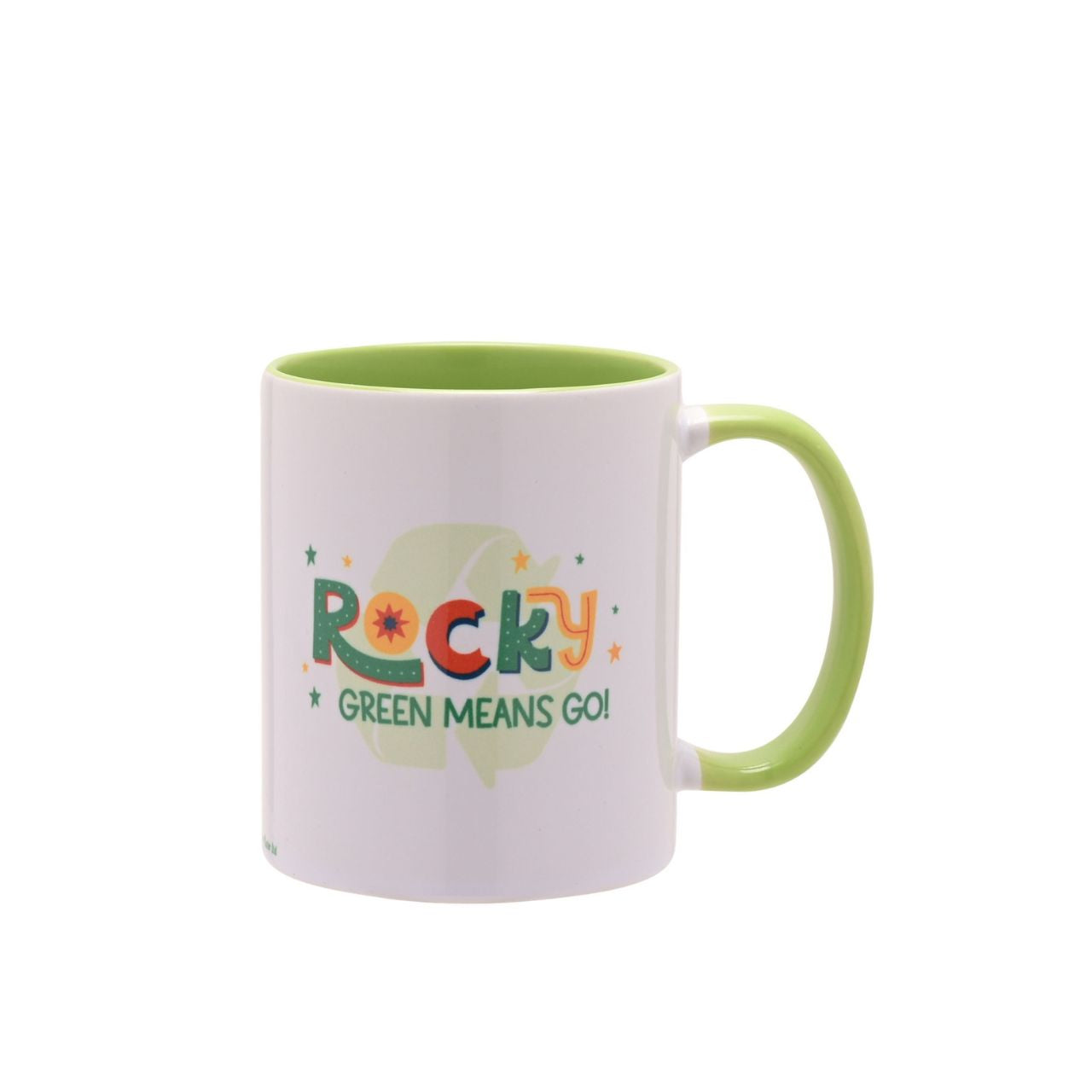 This joyful mug will provide fans of the show with pleasure as they pay homage to the character Rocky. Rocky serves as the team’s eco-pup, with a strong focus on recycling. This is signified by his green-themed outfit and the wording listed on the side, ‘Green means go!’