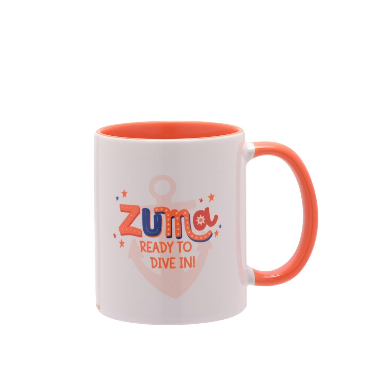 This mug will provide fans of the show with pleasure as they pay homage to the character Zuma. Zuma serves as the team’s water-based rescue-pup, known for his aquatic tasks. This is signified by his orange scuba gear as well as the wording listed on the side, ‘Ready to dive in!’