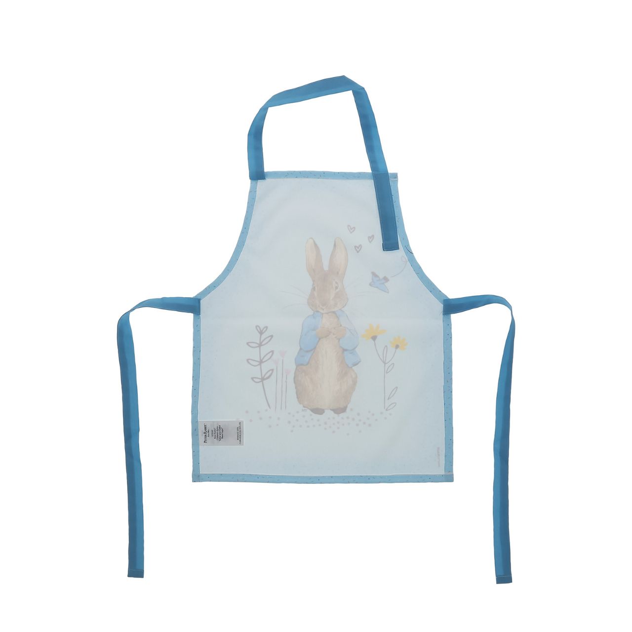 Introducing the delightful Peter Rabbit apron, designed to make every cooking or crafting adventure a memorable one. Crafted with a super soft, wipeable fabric, it ensures easy clean-up, while the hook & loop tape fastening on the neck tie offers extra safety and comfort for your little one.