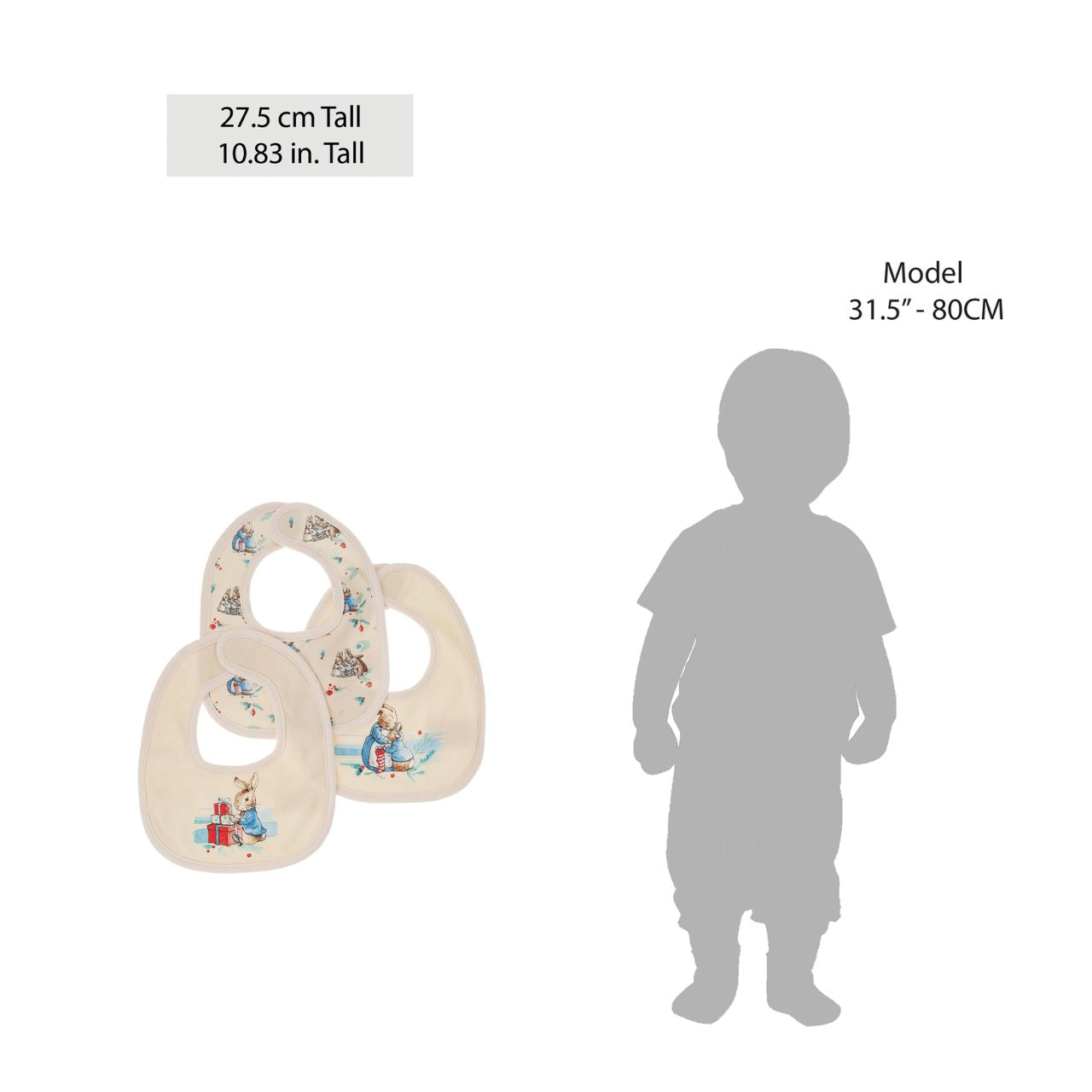 The Peter Rabbit Christmas Bibs set combines gorgeous festive designs with a practical and durable protective product. Featuring three designs, each based on the original Beatrix Potter illustrations, super soft fabric and easy-peasy fastenings, we've got mealtimes, and baby, covered.
