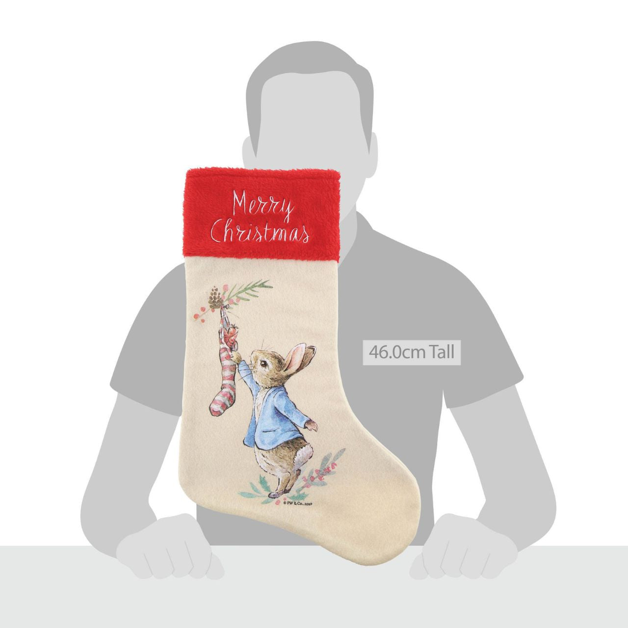 Beatrix Potter Peter Rabbit Christmas Stocking As families cherish Christmas, we have just the gift that will make this occasion extra special. Spread the joy of Christmas with this beautiful Peter Rabbit Christmas Stocking. This unique Christmas gift will make a great traditional gift, which can be enjoyed year after year.
