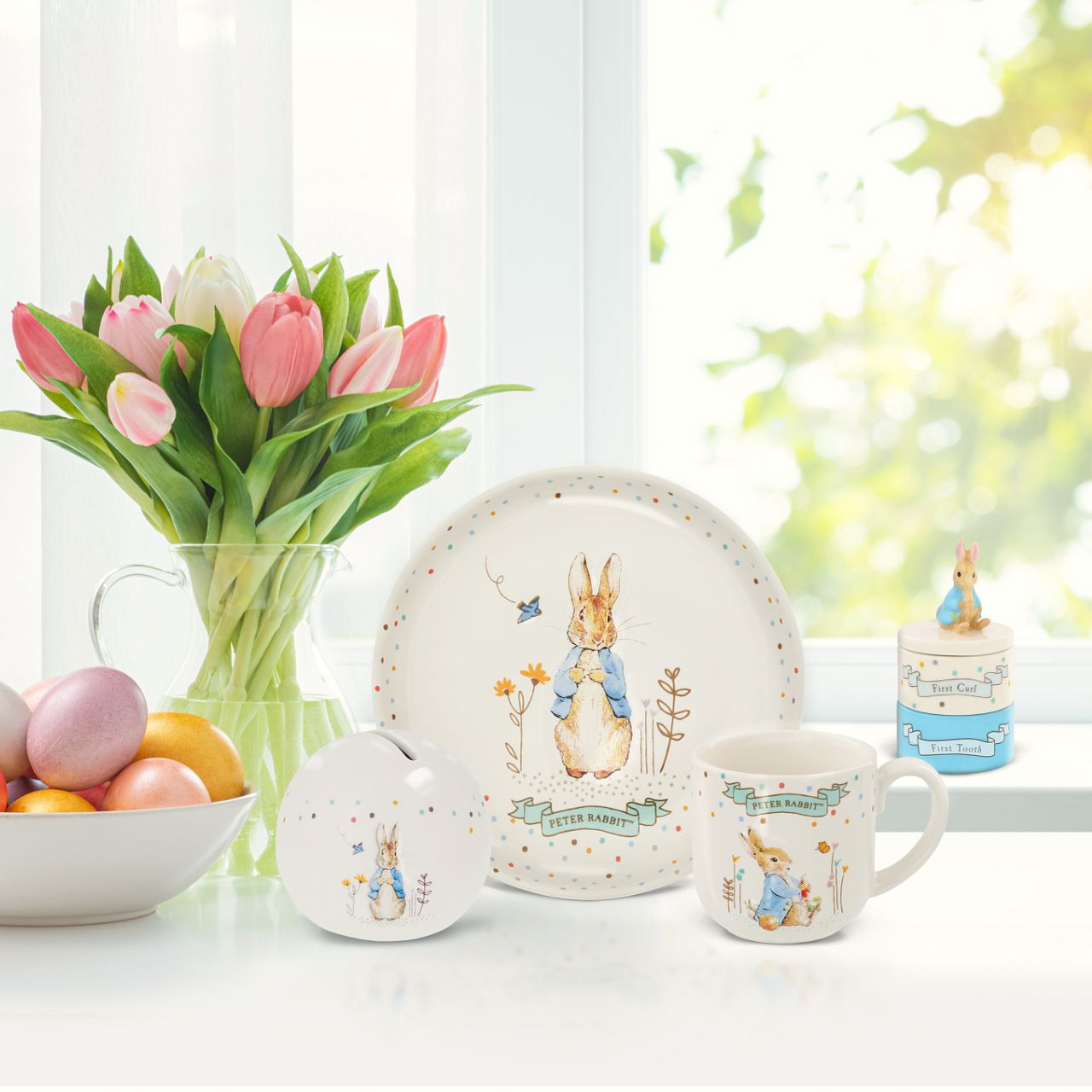 Delight your customers with our exquisite Peter Rabbit Money Bank, a must-have addition for any retail collection featuring beloved literary classics. Crafted from high-quality materials, this charming piece showcases beautifully embossed character artwork, bringing Beatrix Potter's iconic illustrations to life with intricate detail and vibrant colour.