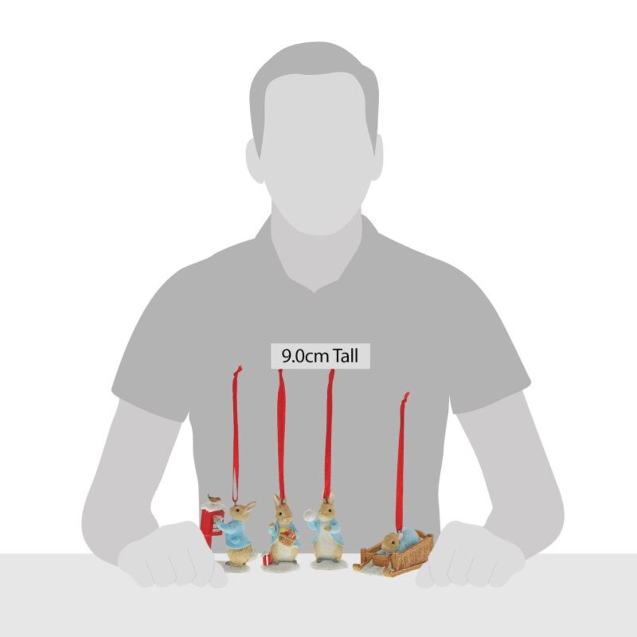 Peter Rabbit Set of 4 Hanging Ornaments