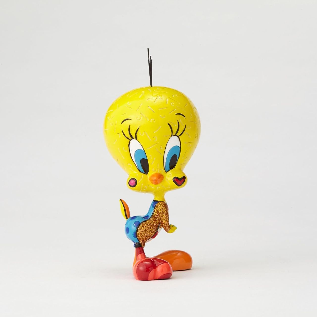 Featured here is the some what innocent little yellow canary, famously named Tweety Bird. Everyone's favourite and sweetest yellow bird Tweety from Looney Tunes has had a Britto transformation.