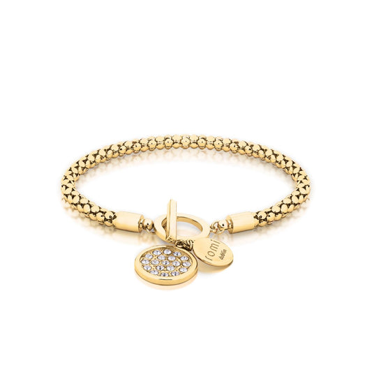 Romi Dublin Gold Popcorn Bracelet  This easy-to-wear jewellery collection was inspired by daughter Romi who loves to style and accessorise. An outfit isn’t complete until the perfect pieces of jewellery and accessories have been selected to enhance it.