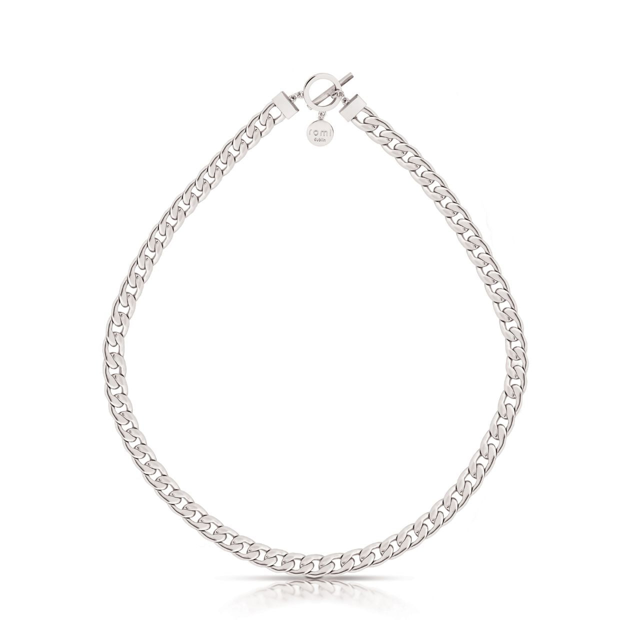 Romi Dublin Silver Curb Chain Necklace This easy-to-wear jewellery collection was inspired by daughter Romi who loves to style and accessorise. An outfit isn’t complete until the perfect pieces of jewellery and accessories have been selected to enhance it.