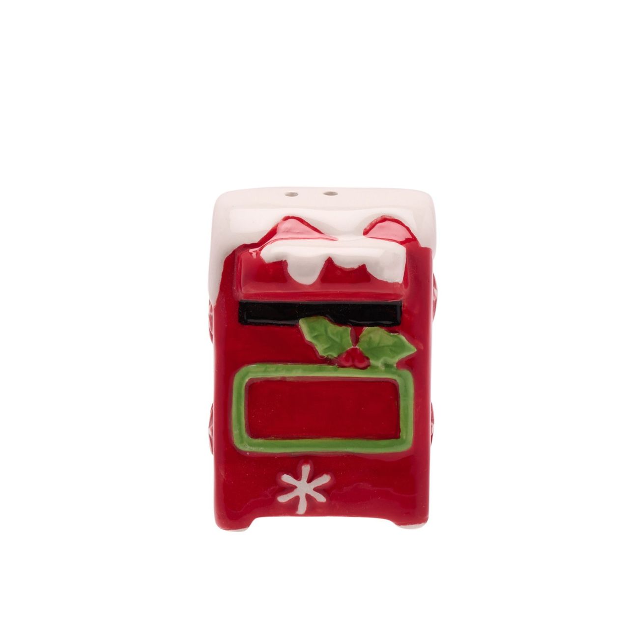Bring festive cheer to the dinner table this Christmas with these charming Santa & Post Box salt and pepper shakers. Crafted from durable ceramics, these jolly figures add a playful touch to mealtimes. Santa holds the salt, ready to sprinkle seasoning and joy.