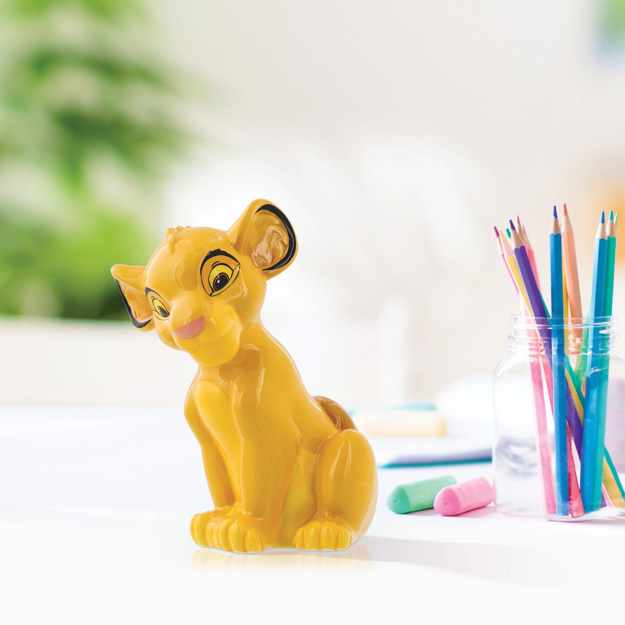 Roar into savings with the Disney Simba Money Bank. This majestic bank, featuring the Lion King's heir, safeguards your treasure while adding pride to your savings journey. Let Simba's bravery and spirit guide your financial adventures to the circle of life.