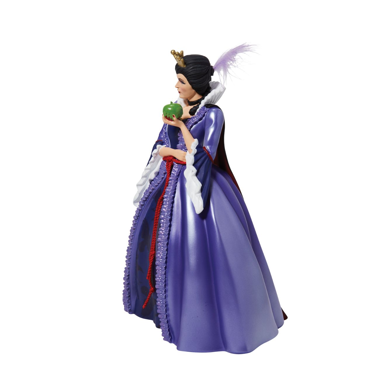 Snow White Evil Queen Rococo Figurine Disney Princesses and Villains are transformed with the extravagant stylings and fashion of the Rococo period. This fashion movement emerged in France and dominated the world fashion scene from the late 17th century to the early 18th century.