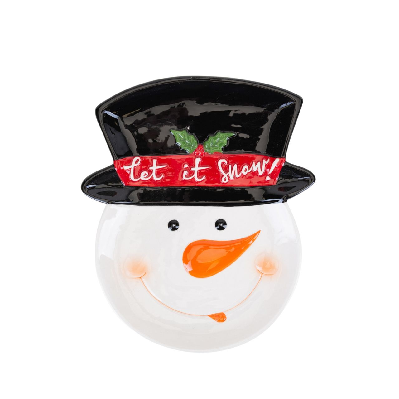 Snowman Christmas Plate Bring some festive magic to the dinner table this season with this novelty snowman plate. From The Toy Shoppe by North Pole Novelties Co. - the one stop shop for Christmas cheer!