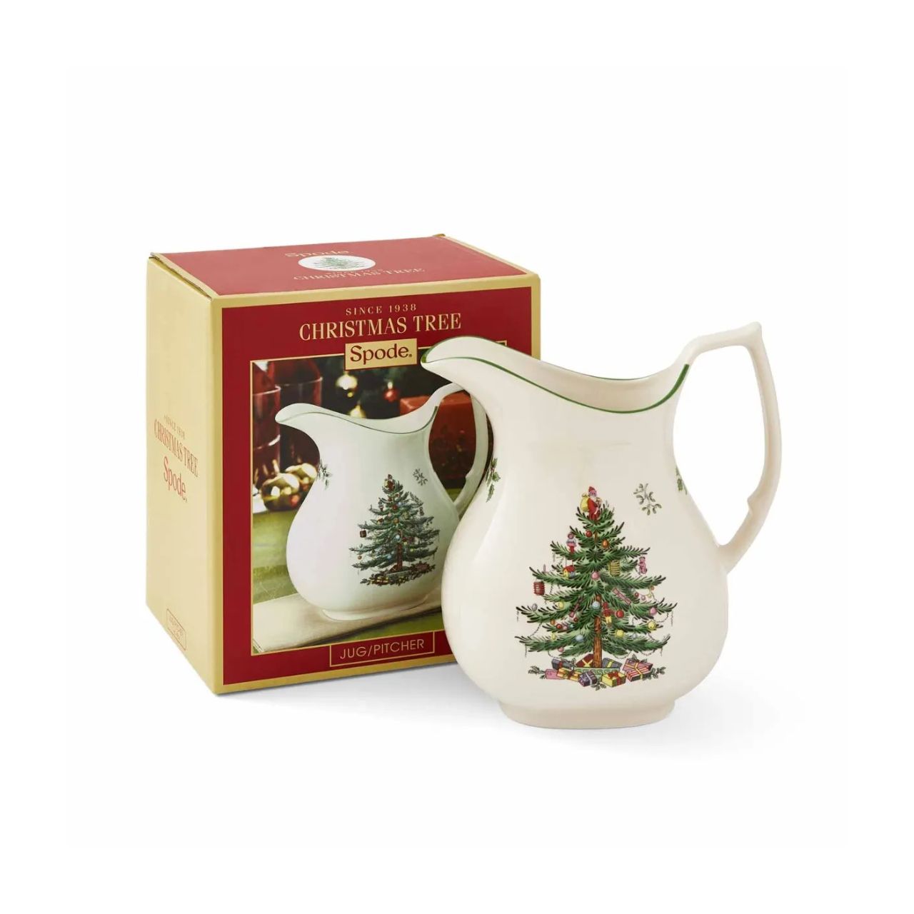 From fresh orange juice in the morning to spiced punch in the evening, there's plenty of pouring to be done at Christmas. Wow your guests with a beautifully themed table, including this festive jug featuring Spode’s loved Christmas Tree design. It can hold drinks, or a bunch of seasonal flowers as a wintery centrepiece.