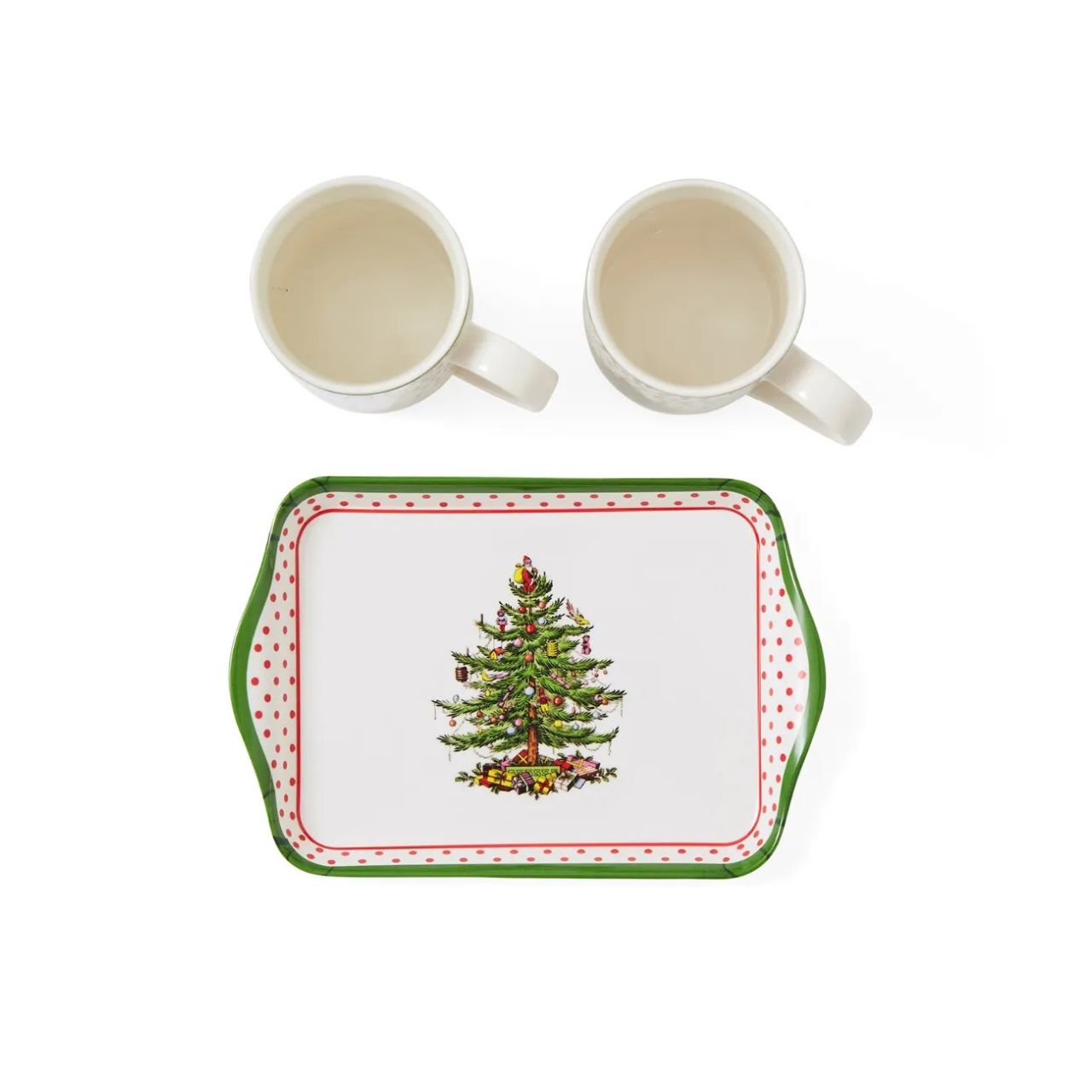 The Christmas season calls for warming tipples and scrumptious treats, and this Polka Dot Mug and Tray is perfect for just that. Serve up an indulgent hot chocolate or a spice-infused mulled wine alongside a warm mince pie or two, with this fun and festive set.