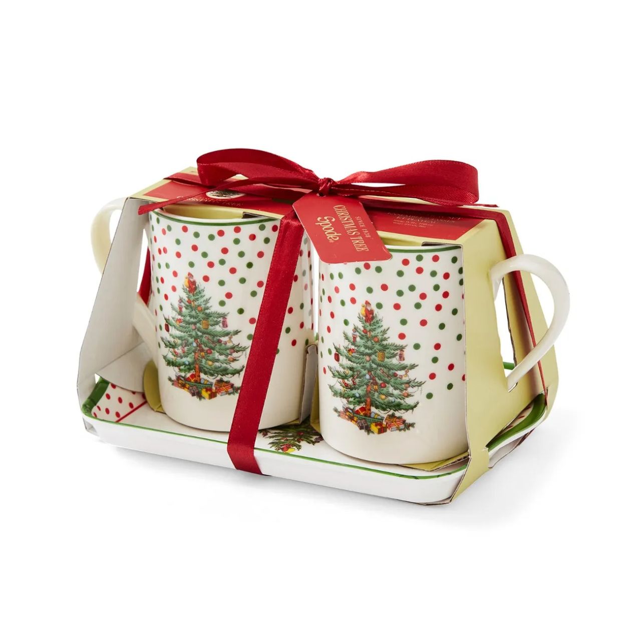 The Christmas season calls for warming tipples and scrumptious treats, and this Polka Dot Mug and Tray is perfect for just that. Serve up an indulgent hot chocolate or a spice-infused mulled wine alongside a warm mince pie or two, with this fun and festive set.