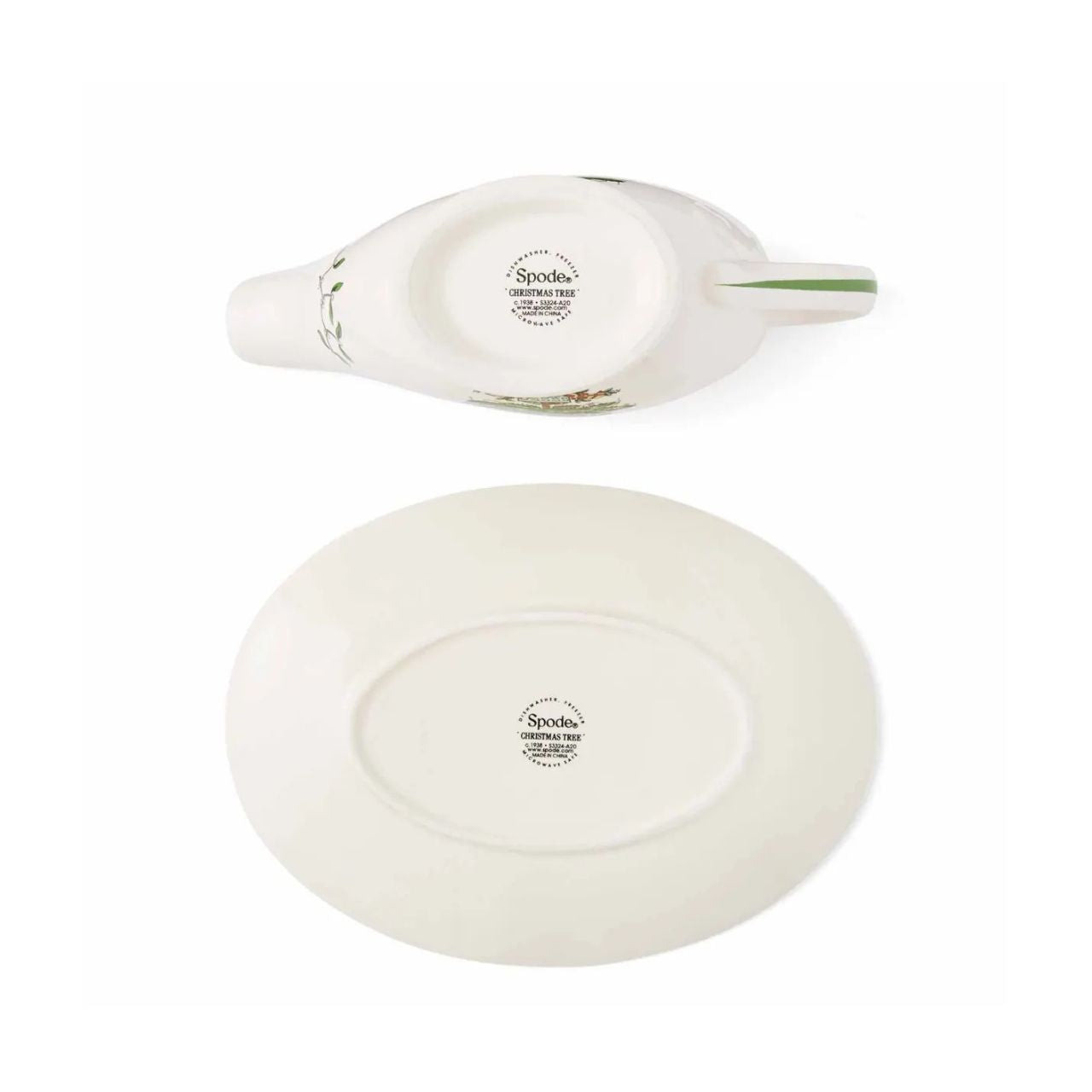 Gravy, mint, cranberry... whatever your seasonal sauce of choice, make sure it's festive with this Christmas Tree sauce boat and matching stand. The classic, colourful Christmas Tree design by Spode makes sure this sauce boat looks right at home on your Christmas themed table.