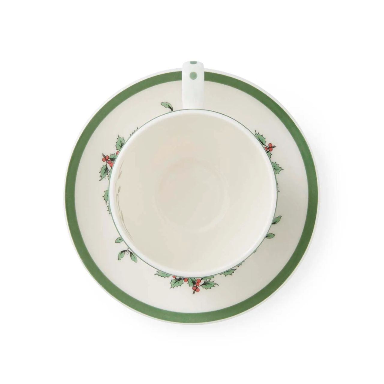 Catch up with family and friends over a cup of tea and a slice of cake this Christmas with this festive cup and saucer set. Each cup in the set features the traditional Christmas Tree design by Spode, with colourful baubles and presents for lucky children.