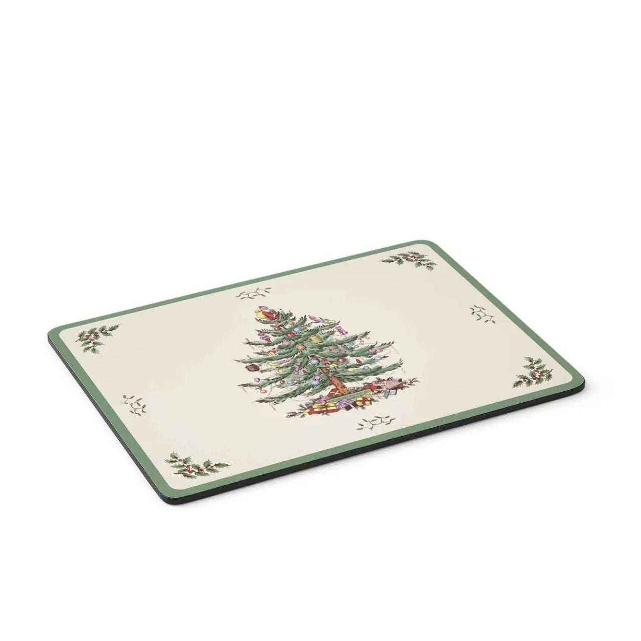 Give everyone their own special spot at the table with this set of six placemats from Spode's Christmas Tree range. Printed with the iconic Christmas Tree design, they can be combined with the corresponding tableware to create a truly enchanting festive table spread.