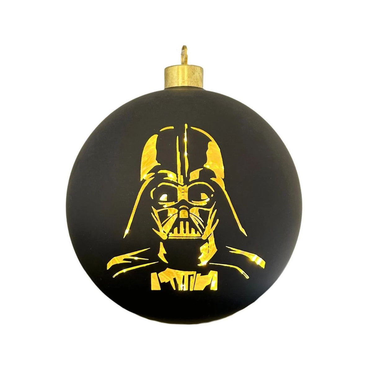 Bring the dark side to your Christmas tree with this Star Wars Darth Vader Lighted Christmas Bauble. Featuring the iconic Sith Lord design, this collectible ornament combines festive cheer with galactic flair.