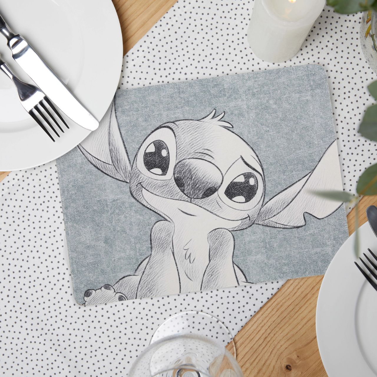626 Flavours Stitch Placemats Set of 4 These set of 4 placemats are ideal for making those evening dinners with your family and friends even more fun. These Stitch melamine placemats come with a cork backing and are coated so are stain, scuff and heat resistant, ensuring your dining table and surfaces around your home are protected in style - no matter where you wish to set down your plate.