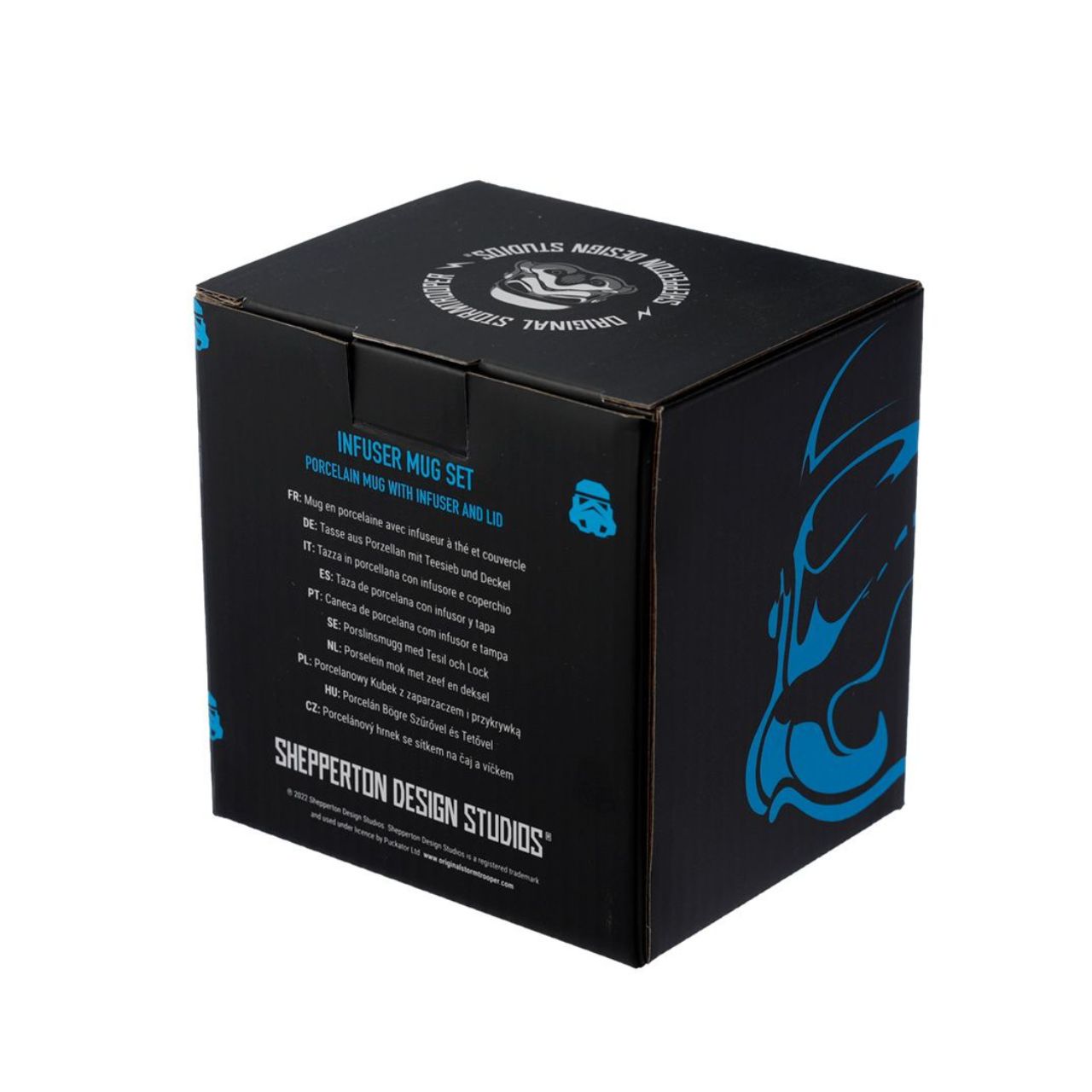 The Original Stormtrooper Infuser Mug Set with Lid - Material: Porcelain and Metal