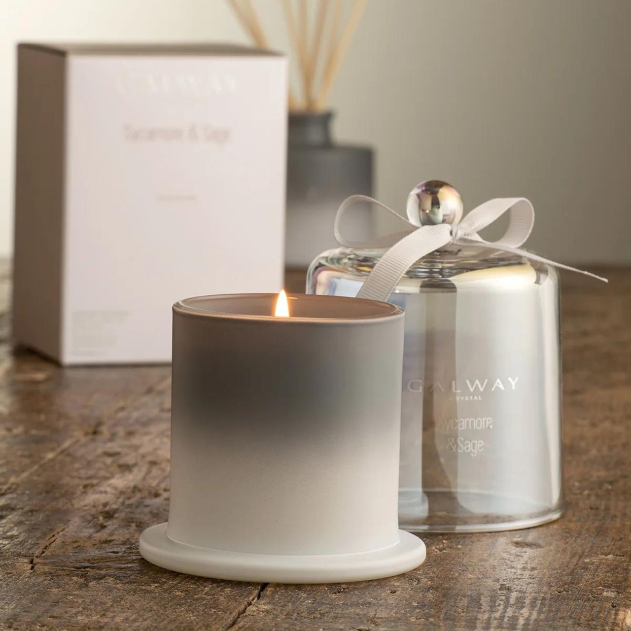 Sycamore & Sage Scented Bell Jar Candle Transport yourself to a special place with the perfect fragrance for your home. Our Sycamore & Sage scent will transform any room and certainly set the right mood.