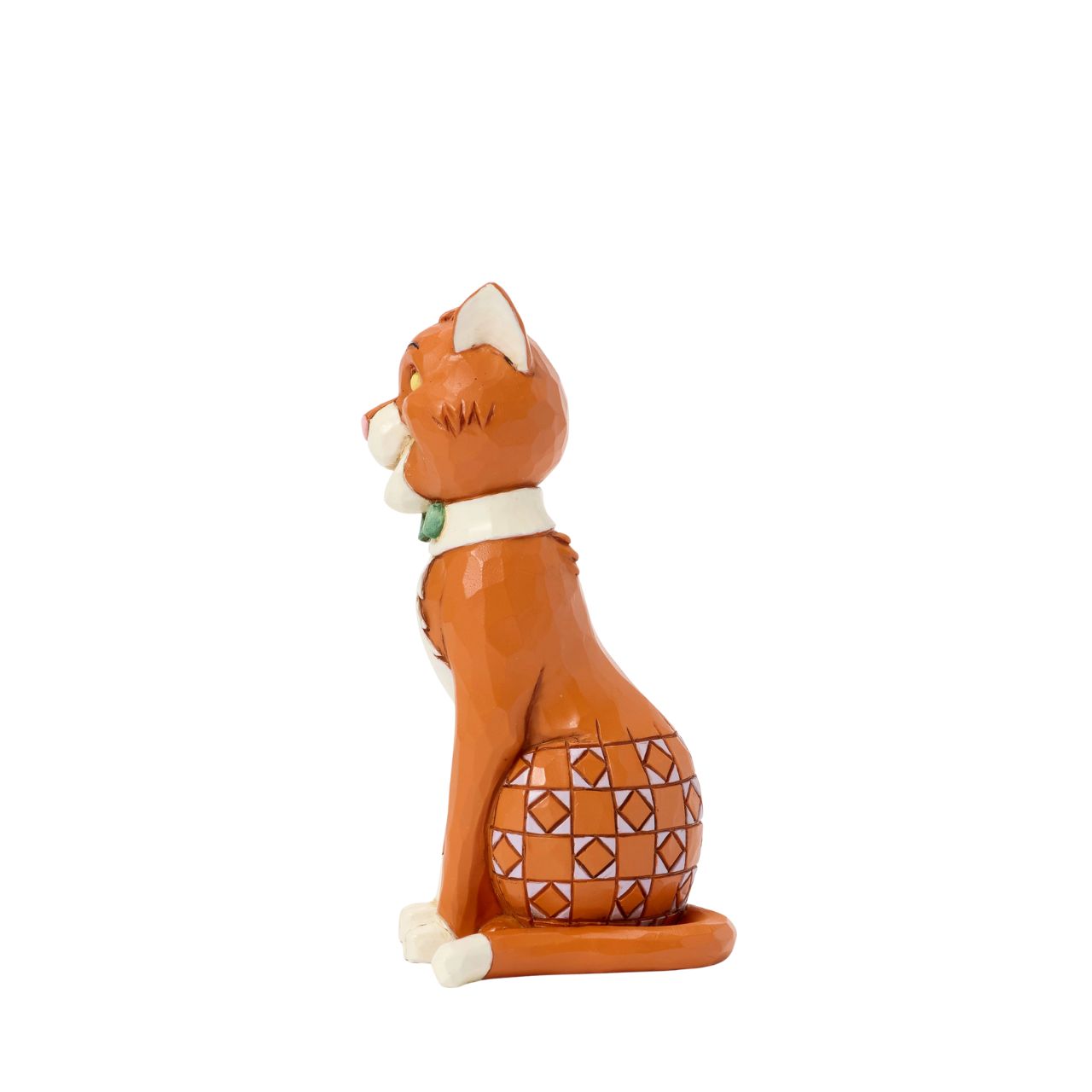 Celebrate the 55th anniversary of The Aristocats in 2025 with this charming rendition of Thomas O'Malley, the alley cat, who has found his new home with Duchess and the kittens. With a stylish bow collar and patchwork details, he poses with love in his eyes.