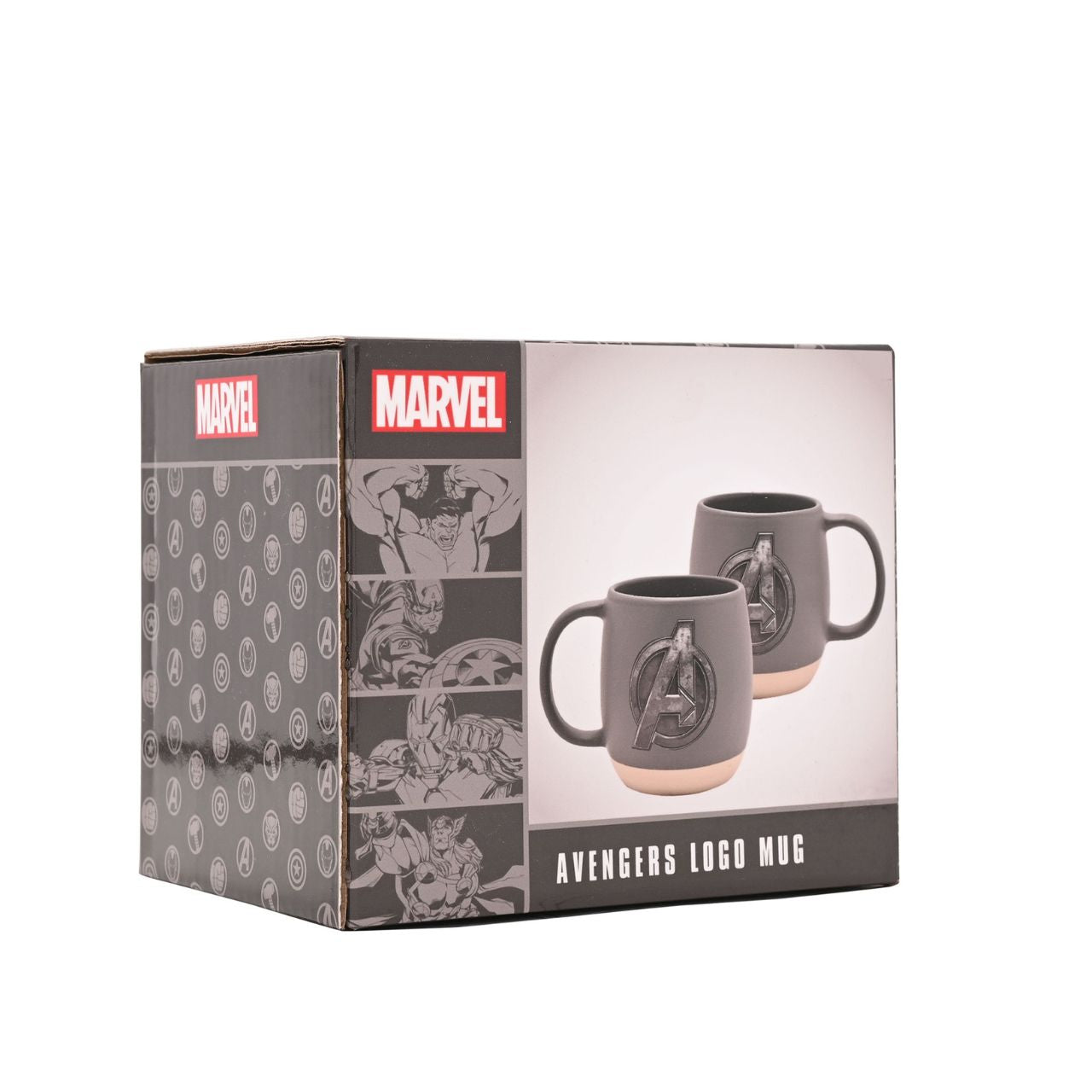 Unleash your inner superhero with the Marvel The Avengers Mug. This striking gray ceramic mug, featuring an embossed Avengers logo, is a must-have for any Marvel enthusiast. Perfect for sipping your morning brew, it's a delightful way to add a touch of fandom to your day.