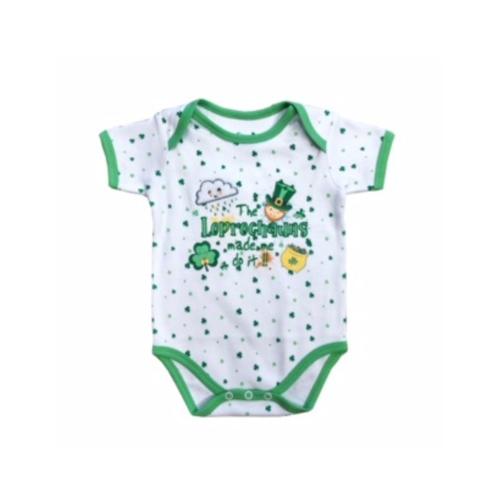 The Leprechauns Made Me Do It Baby Vest