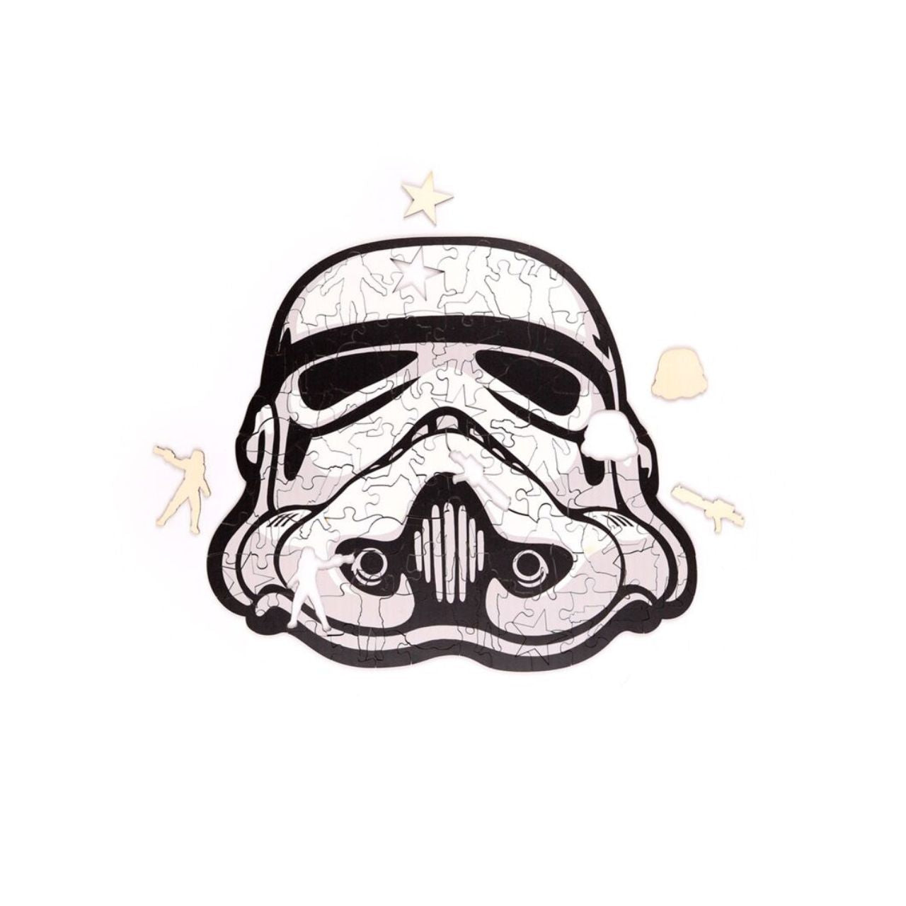 Experience the challenge and charm of The Original Stormtrooper 130 piece Shaped Jigsaw Puzzle. Expertly crafted with uniquely shaped pieces, this puzzle offers a refined and engaging activity that appeals to both collectors and enthusiasts.