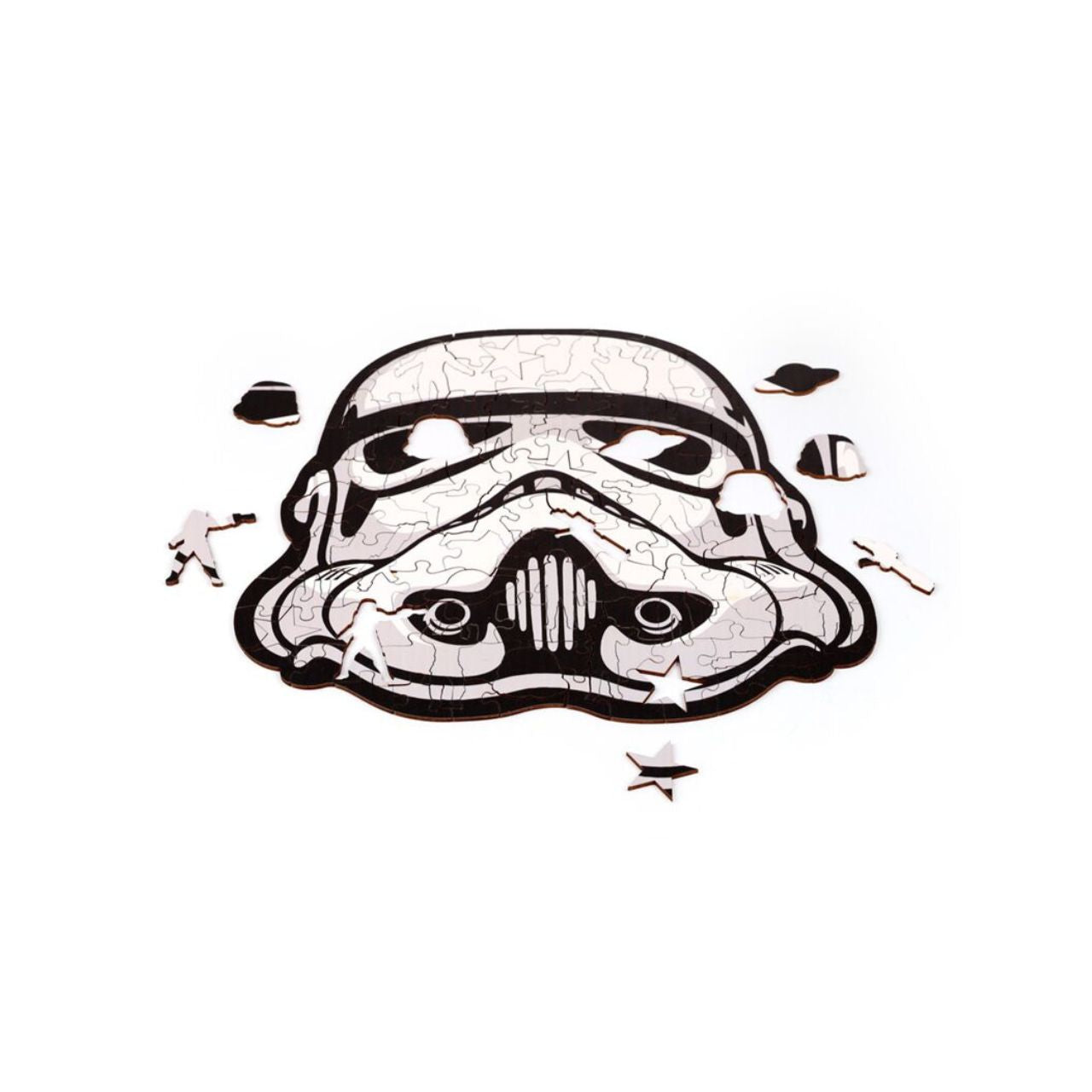 Experience the challenge and charm of The Original Stormtrooper 130 piece Shaped Jigsaw Puzzle. Expertly crafted with uniquely shaped pieces, this puzzle offers a refined and engaging activity that appeals to both collectors and enthusiasts.