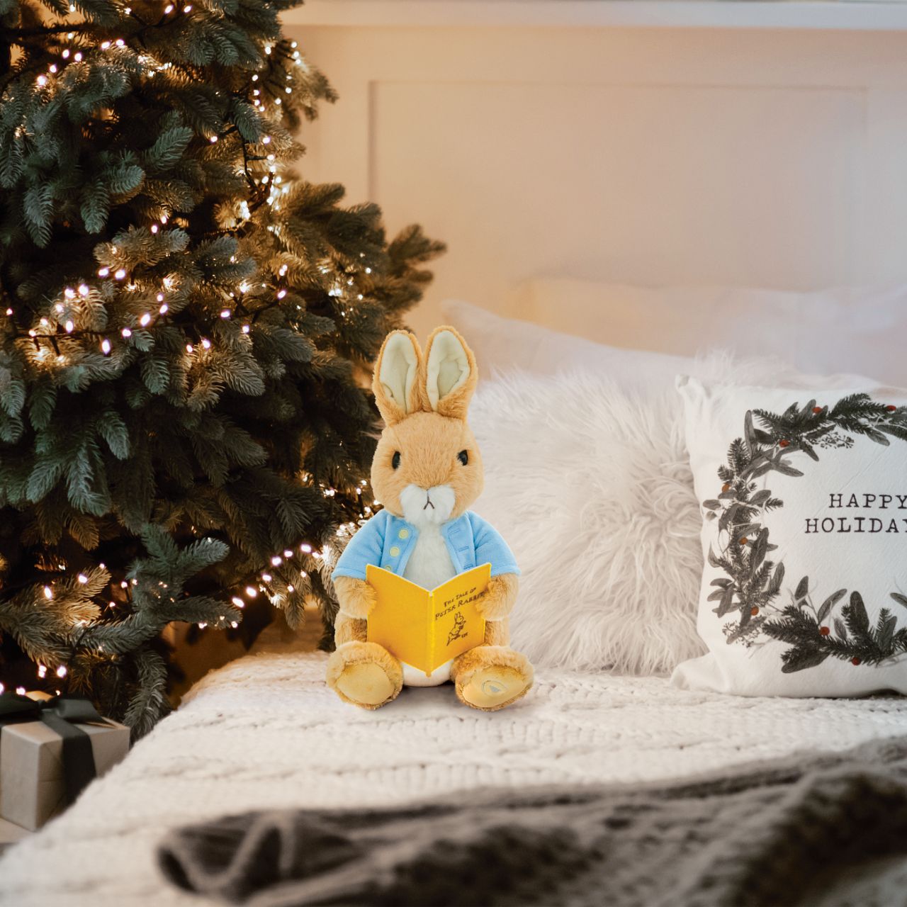 Introducing the star of our latest collection: the Large Animated Peter Rabbit Soft Toy where enchanting storytelling meets cosy cuddles. This charming plush toy plays an 8-minute full-length rendition of "The Tale of Peter Rabbit," complete with immersive sound effects that bring the story to life.