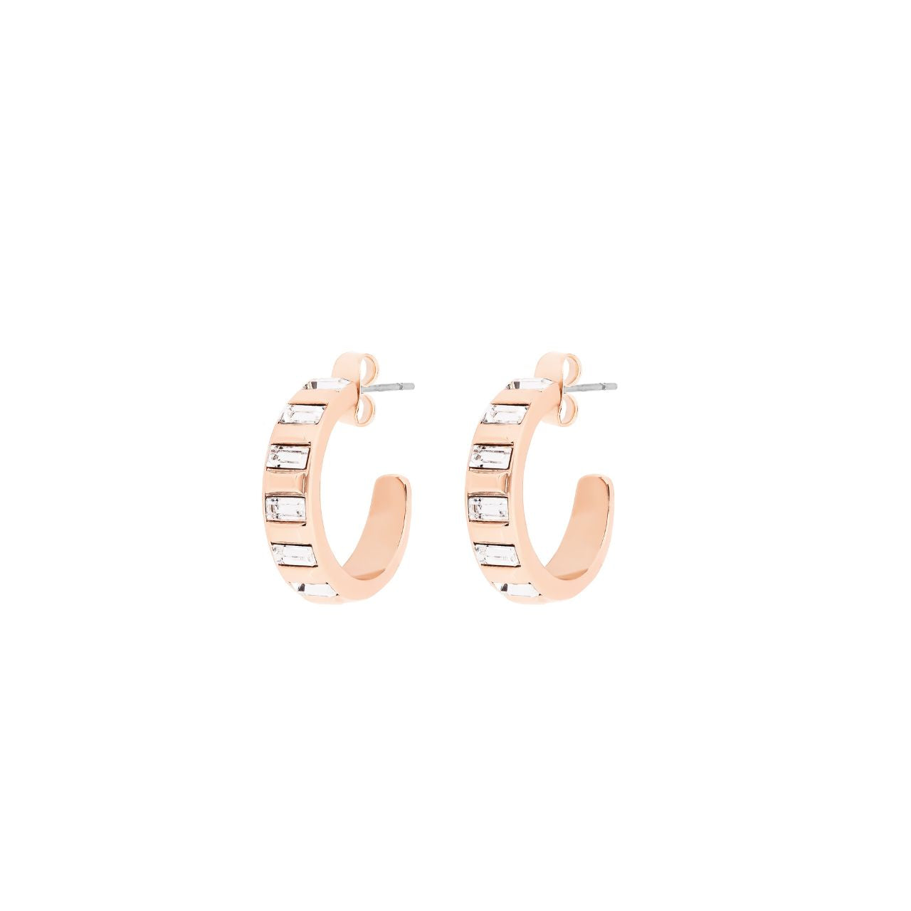 Elevate your style with the Tipperary Art Deco Hoop Earrings in rose gold. These elegantly crafted hoops blend timeless Art Deco design with a warm rose gold finish, offering a refined touch to any ensemble.