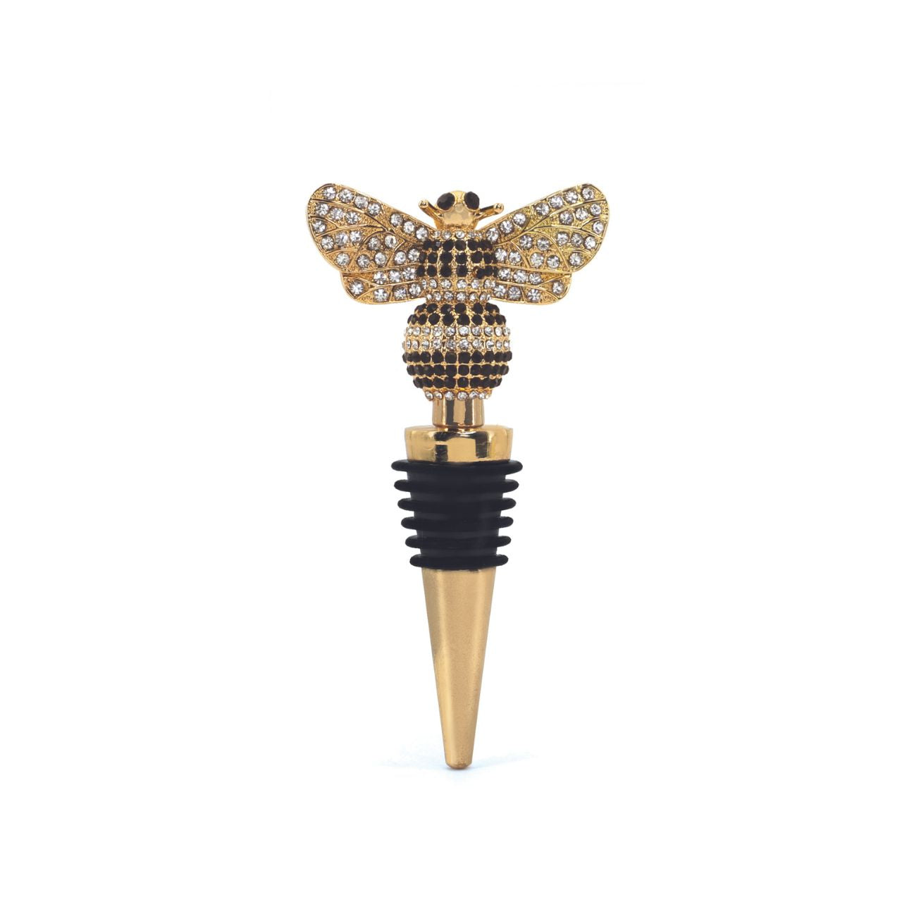 The Tipperary Bee Bottle Stopper is a must-have for any wine lover. Crafted by Tipperary, this elegant bee-shaped stopper not only keeps your wine fresh, but also adds a touch of charm to your collection. Made with precision and quality materials, it's a practical and stylish addition to any bar.